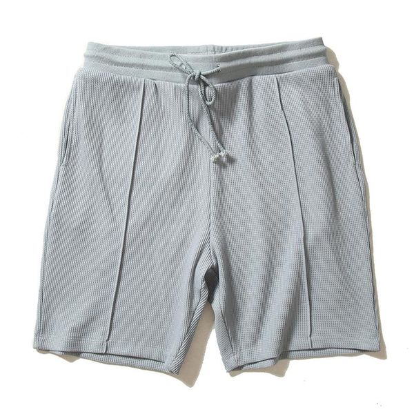 

men's shorts texture waffle fabric casual penta pants k7062, White;black