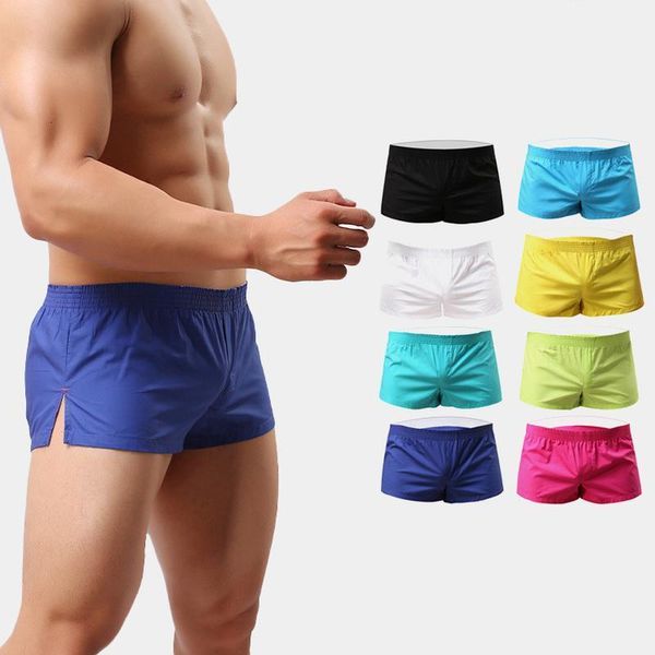 

loose mens underwear boxer causal trunks cotton slacks cueca boxershorts homewear sleep bottoms beach shorts bikini 2xl1, Black;white