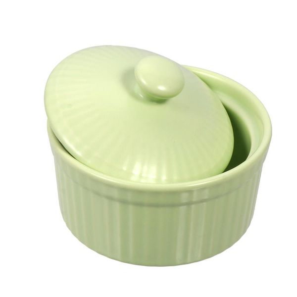 

bowls 1 pc beautiful ceramic soufflÃ© baking bowl lovely steaming with lid