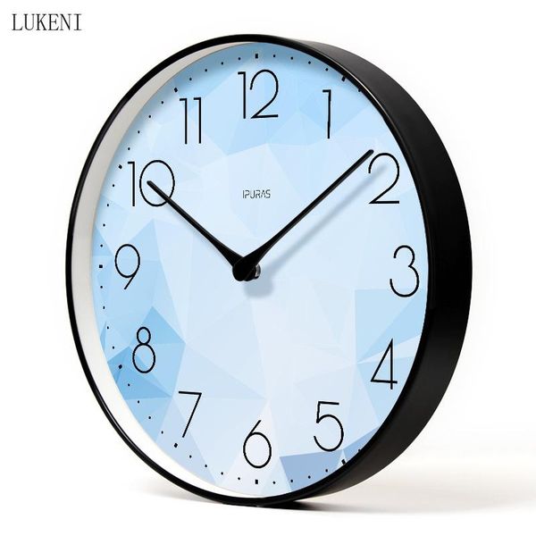 

wall clocks blue geometry classic silent clock ten inch/ twelve fourteen inchhome decor