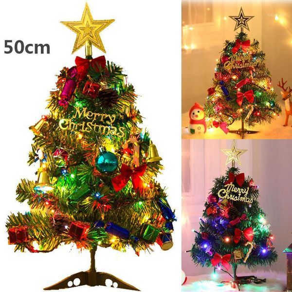 

christmas decorations 50cm led nightlight mini tree ornaments set party holiday supplies deskxmas for home year decoration gift