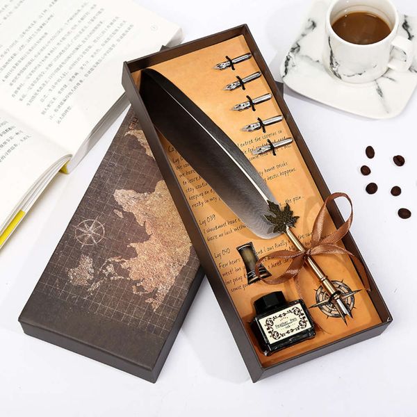 

the pen european style quill business set dip teacher's day gift pen