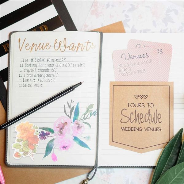 

gift wrap 60pcs diy stickers paper plants flower planner diary decorative decals