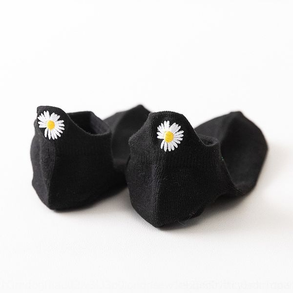 

V3aQ children fashion trend daisy heel ear boat net red comfortable elastic shallow mouth summer boat sockscotton cotton hosiery socks, Black;white