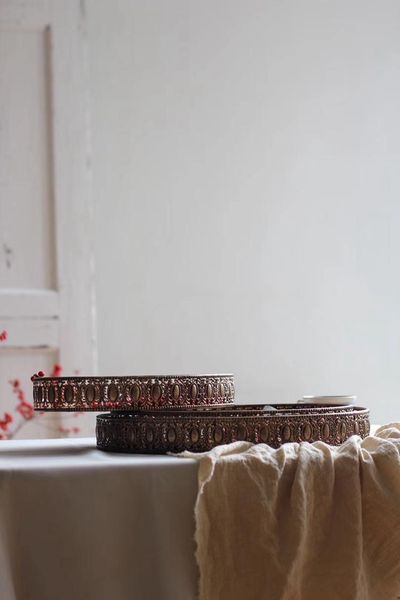 

kitchen storage & organization emboss antique shabby chic metal serving tray