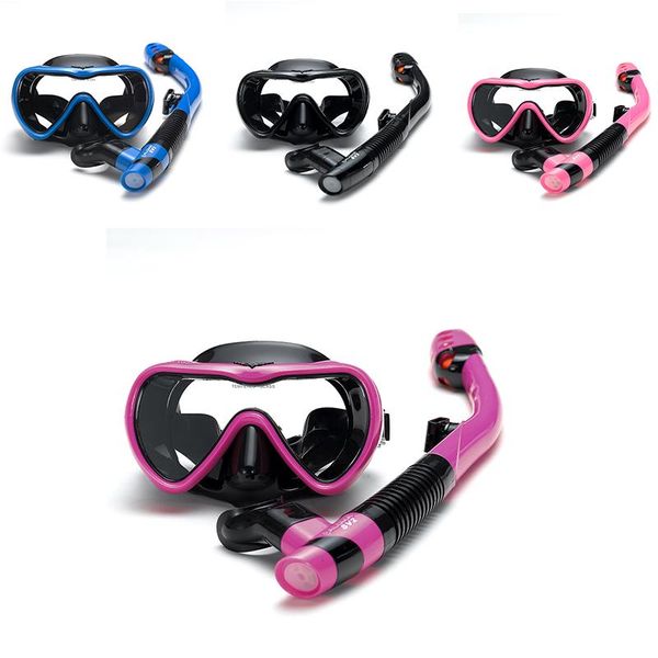 

diving masks anti-fog mask snorkel full dry tube underwater swimming equipment professional scuba silicone