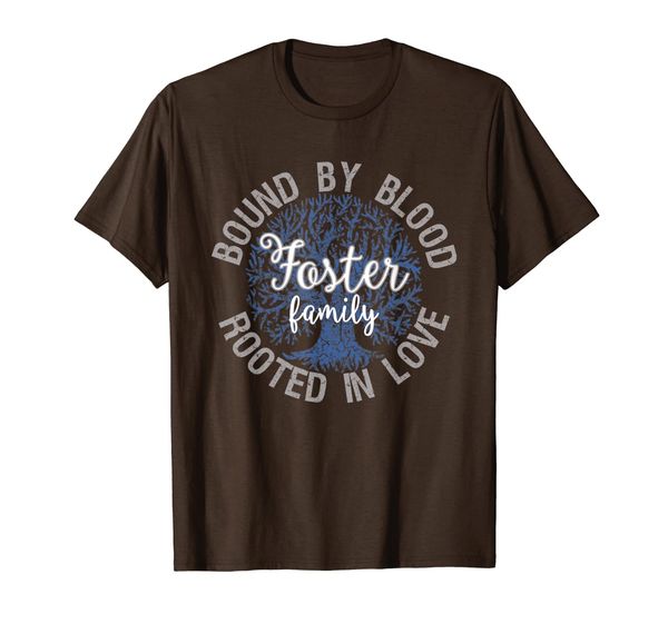 

"foster family - bound by blood, rooted in love" reunion t-shirt, White;black
