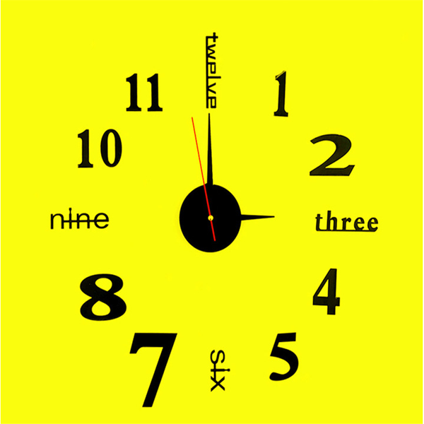

wall clocks silent diy clock modern design quartz self-adhesive art analog kitchen decoration