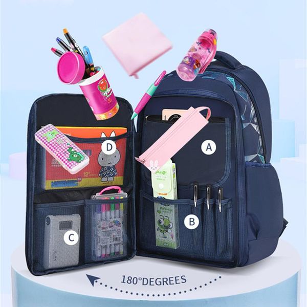 

school bags primary backpacks waterproof children for boys kids travel backpack orthopedic bag mochila infantil