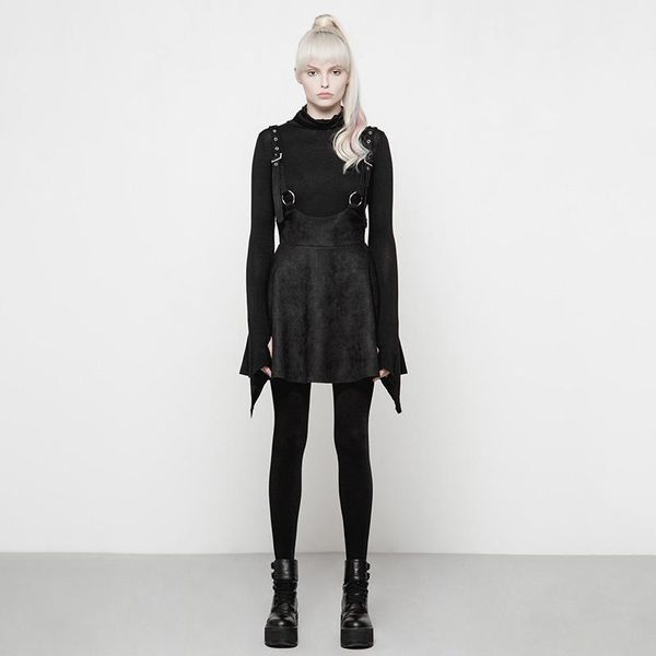 

skirts punk rave women's steampunk highwaist skirt oyq-016lqf, Black