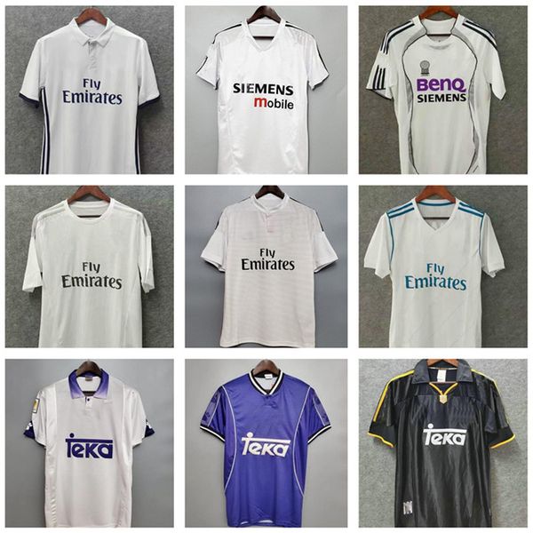 

real madrid retro soccer jersey guti ramos seedorf carlos 13 14 15 16 ronaldo zidane beckham raul redondo 94 95 96 97 98 99 00 01 02 03 04 0, Black;yellow