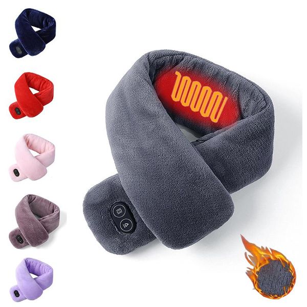 

neck gaiter smart heating tube scarf collar mask gaitor warmer men women fishing cycling fleece bandana stylish caps & masks, Black