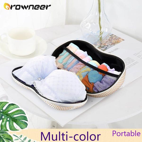 

storage drawers heart underwear box portable bra socks organizer bag nylon lace travel pouch container against deformed convenient carry