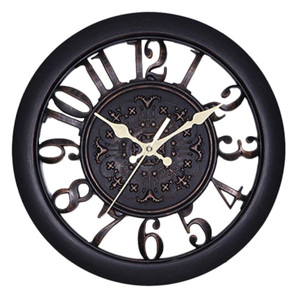 

wall clocks clock saat de pared saati vintage digital watch horloge quartz(black)