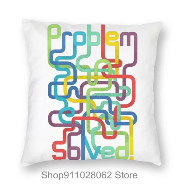 

maze labyrinth strapped problem solved throw pillows covers cases velvet pillowcase cushion body queen size set of 2 bath side cushion/decor