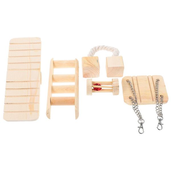 

small animal supplies 5pcs pet hamster chew toys bite plaything accessories
