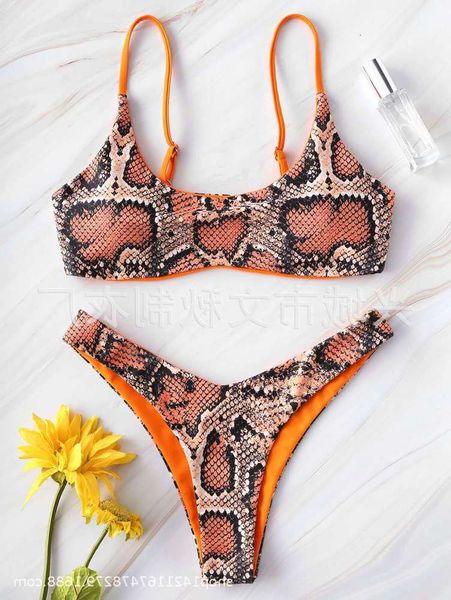 

the bikini main products in 2019: snake bikini, White;black