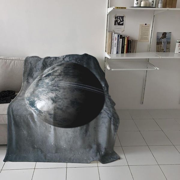 

starry sky earth planet sofa throw blanket children warm bedding bedspread family travel airplane soft flannel blankets