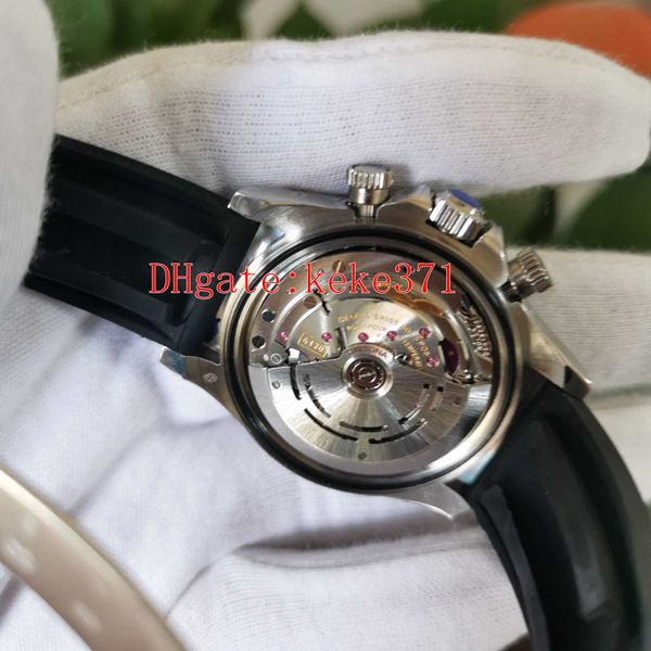 

excellent wristwatches men watches bpf 116519 grey dial 40mm stainless steel natural rubber strap eta 4130 movement automatic mechanical lum, Slivery;brown
