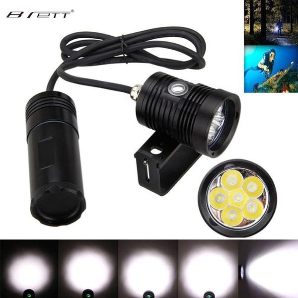 

diving aluminum alloy underwater 150m waterproof highlight 10000lm 6x l2 tactical torch light flashlights torches