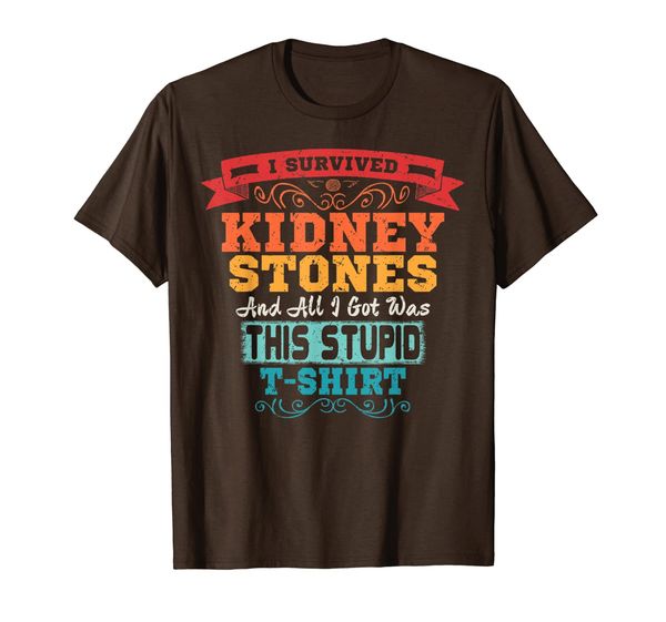 

kidney stones tshirt removal surgery survivor awareness gift, White;black