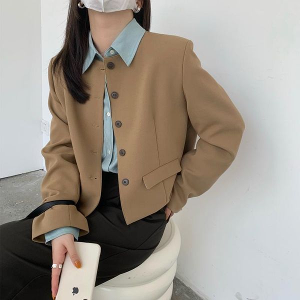 

women's two piece pants superaen solid all match bright skin short shirt + simple single breasted office lady pieces sets, White