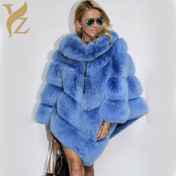 

women's fur & faux 2021 sell shawls real coats for women luxurious nature cape outer garment autumn winter warm jackets, Black