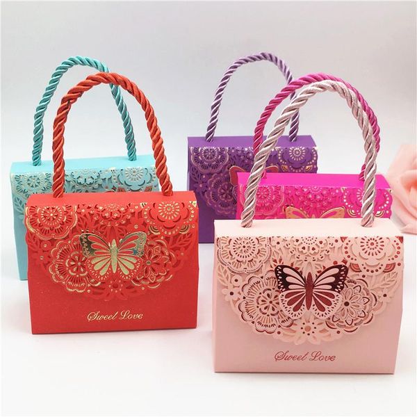 

gift wrap 2 pcs wedding candy box creative hollow carved fold butterfly sweet bag exquisite party favor supplies