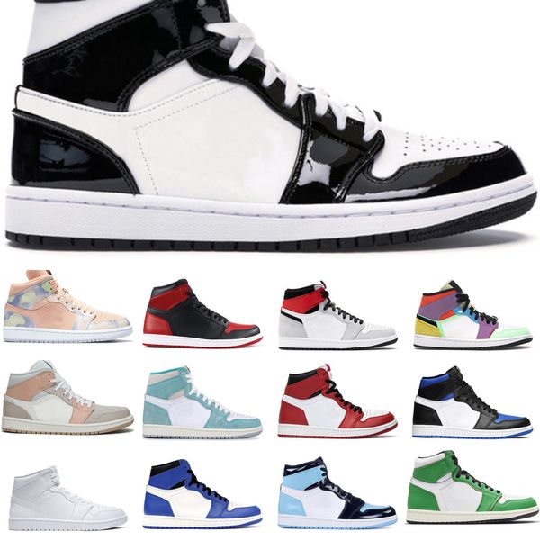 

t high og 1 mens basketball shoes 1s twist obsidian court purple light smoke grey mocha lakers yellow women sports trainer 36-46n4nc5yah