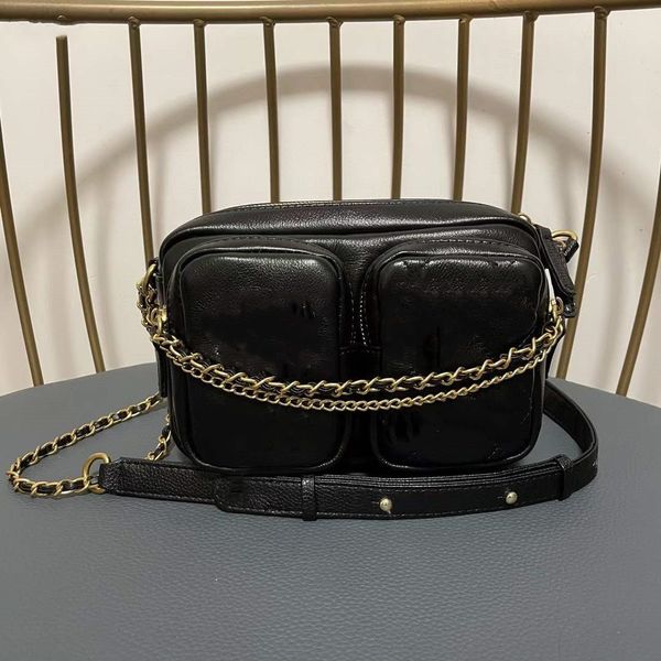 

5a quality genuine leather utility crossbody bags shoulder bag women's men tote clutch flap luxury designer woman fashion evening camer