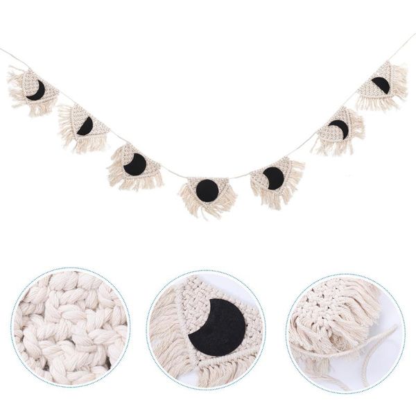 

tapestries bohemian style hand-woven tapestry moon phase fringe garland decorative