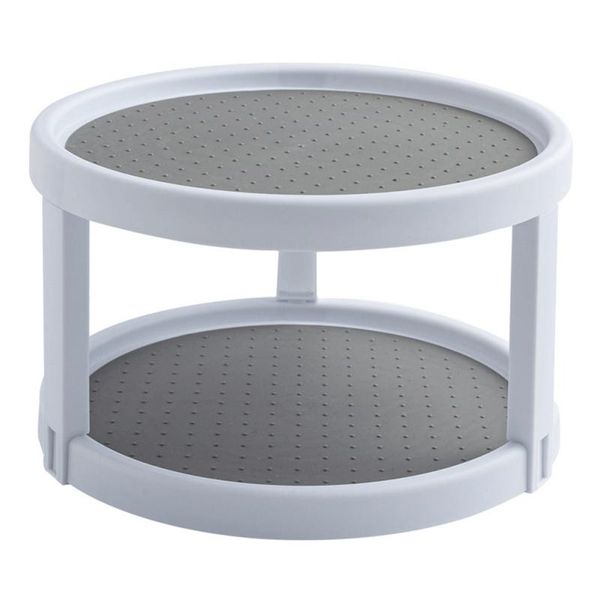 

hooks & rails kitchen 360 rotatable storage bin practical plastic layer multifunctional rotating shelf simple and furniture