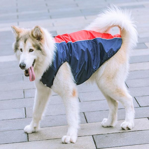 

down jackets dog clothes waterproof cotton winter warm jacket for medium large dogs thicken coat double plush tank apparel