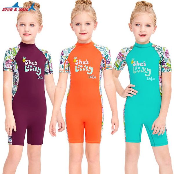 

kids shorty lycra swimsuit girls boys youth teen toddler child, one piece sunsuit rash guard back zip short sleeve bathing suit one-piece su