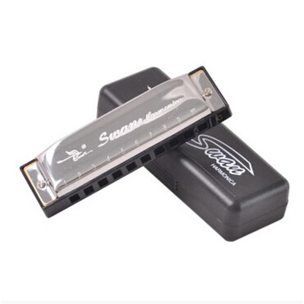 

swan 10 hole blues harmonica in c key beginner 10 hole harmonica children's harmonica instrument