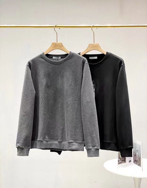 

casual mens designer hoodie embroidery fleece long sleeve letter print pullover sweater men's hip hop sweatshirt sport streetwear m-3xl, Black