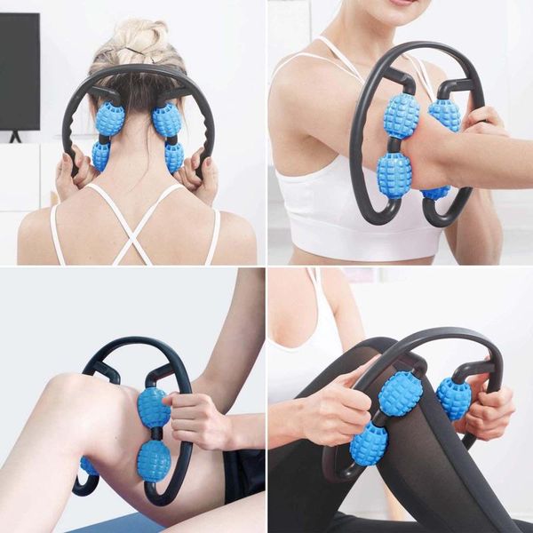 

ring leg roller massager stovepipe device multifunction hand held legs massage muscle relaxing equipment accessories