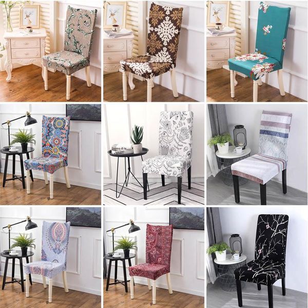 

chair covers 1pcs dining portable elastic slipcovers removable cover restaurant weddings banquet decor elasticity home textile