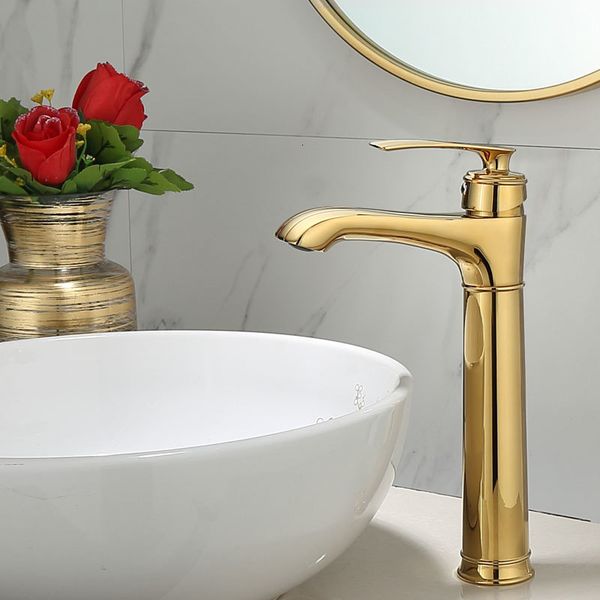 

bathroom sink faucets basin faucet single lever and cold brass water mixer tap gold cat foot design crane z0pf