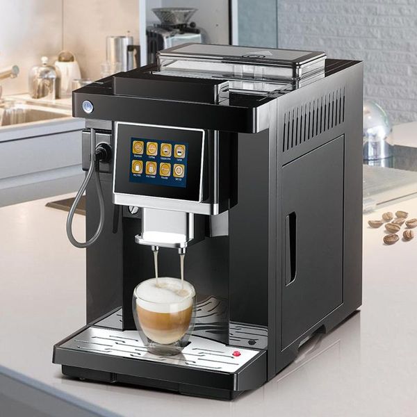 

touch screen smart one-button fancy coffee machine home automatic italian grinder small roasters