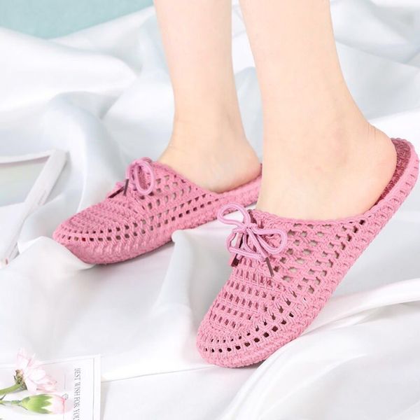 

luxury slippers in summer of 2021, the cool slippers for women's korean version are fashionable. they wear baotou hollow out sho straig, Black