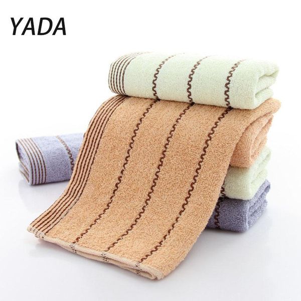 

towel yada bath household 33*73cm water ripple pattern absorbent thicker male and female couples towels bathroom gray tw210009