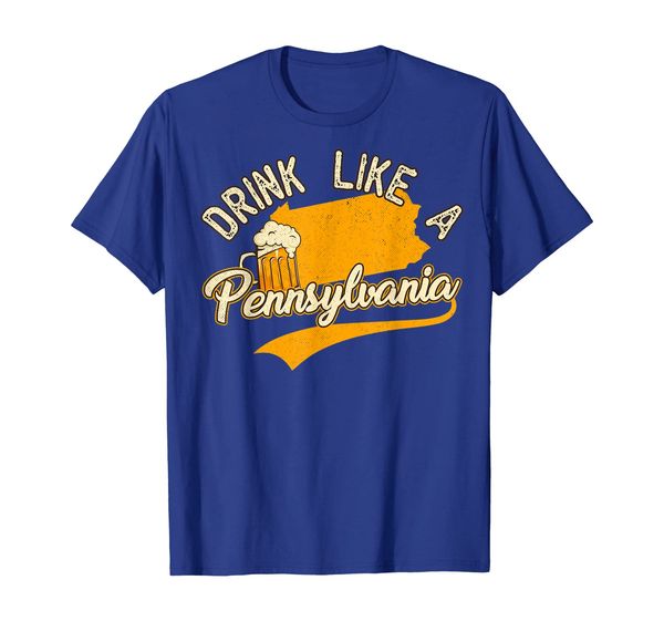 

vintage drink like a pennsylvania beer t-shirt, White;black