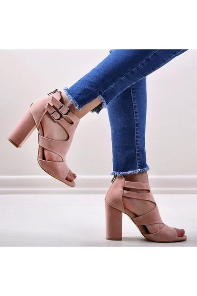 

sandals powder lamb, Black