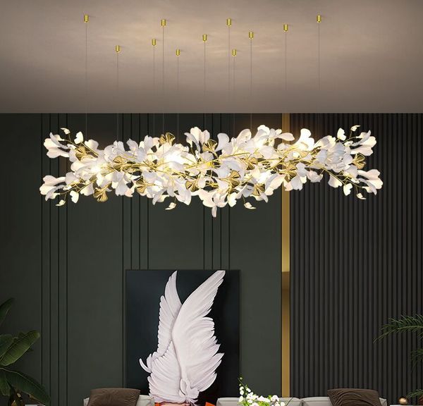 Neue Stil Gold Zweige Kronleuchter Mit Porzellan Blätter Kronleuchter Innen Wohnkultur Glanz Luxus Salon Kronleuchter