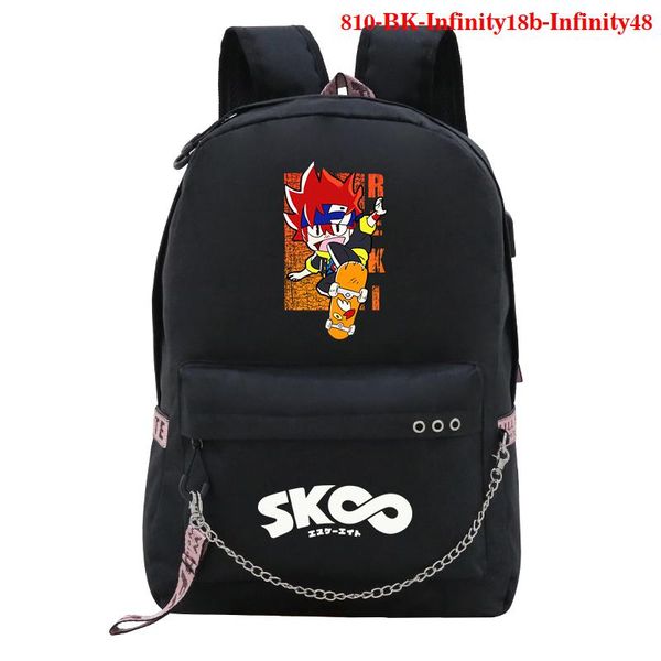 

backpack student schoolbag boys girls school bags sk8 the infinity print backpacks student's travel for teenage