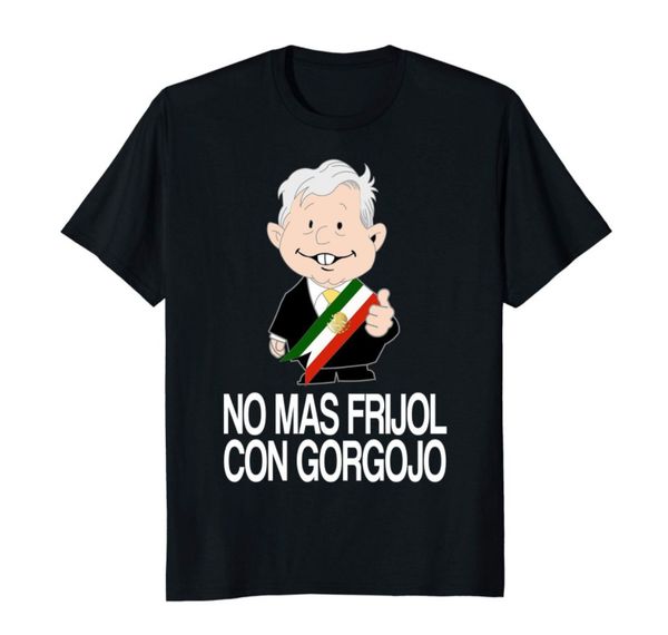 

r2 amlo election mexico 2018 chibi meme funny 100% cotton black t-shirt, White;black
