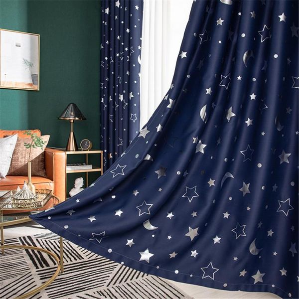 

curtain & drapes blackout curtains for living room kids bedroom modern lucky star soft window treatment 100% polyester