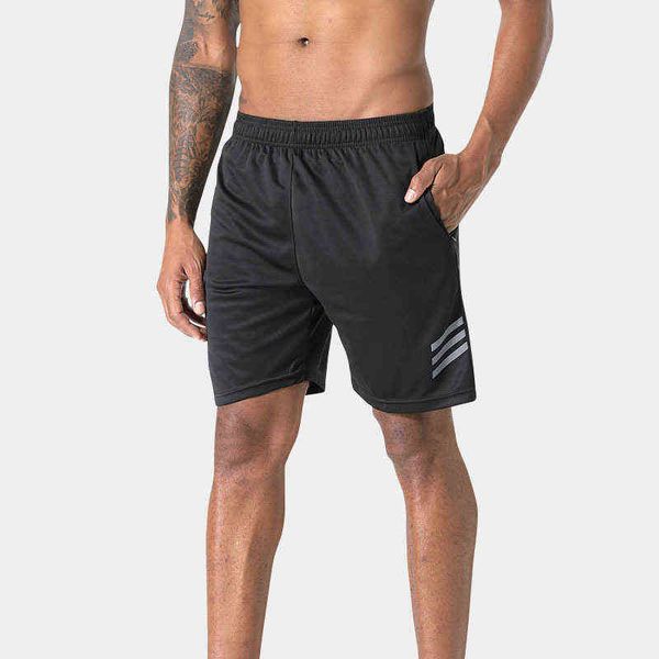 

sports shorts men's capris quick drying leisure loose fitness running, White;black