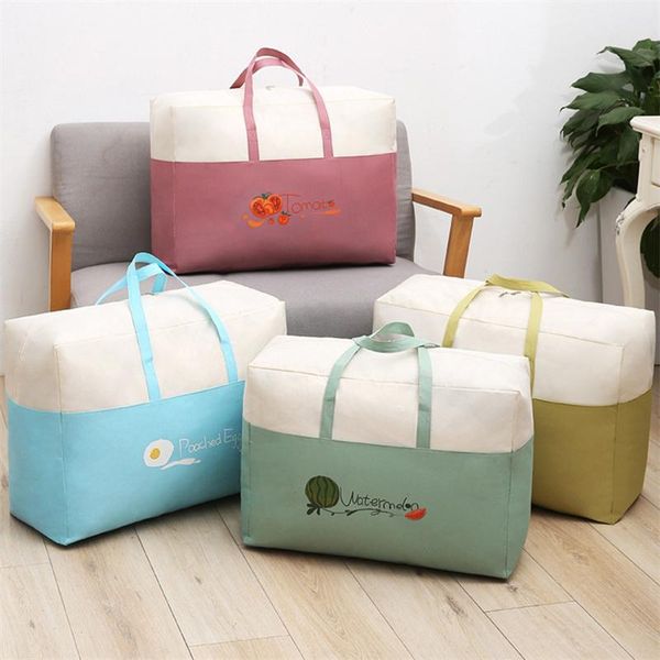 

clothing & wardrobe storage simple style quilt bag kindergarten packing moving artifact oxford cloth duffel soft box